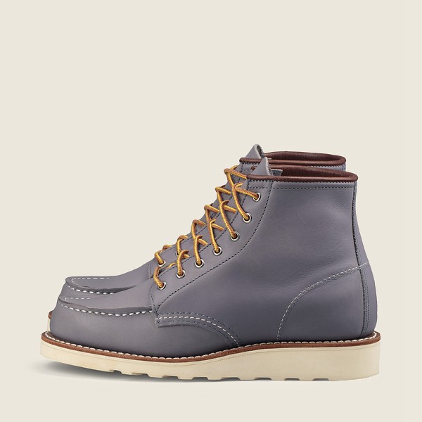 Red Wing Heritage Bot Bayan - 6-Inch Classic Moc – Short Boundary Deri - Gri - 84KLTXNDQ